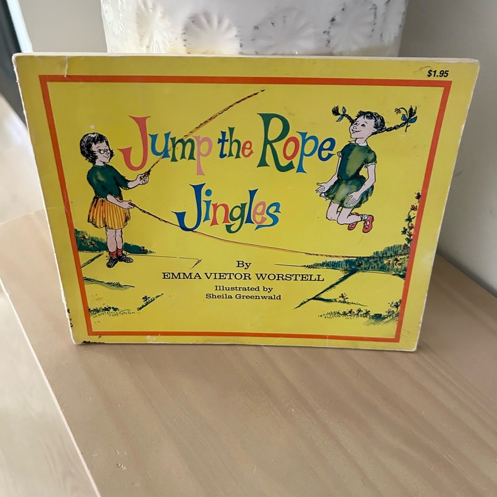 Vintage 1961 Jump the Rope Jingles Kids Book Worstell Greenwald Paperback